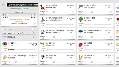 Aprendemos palavras espanholas com Smart-Teacher