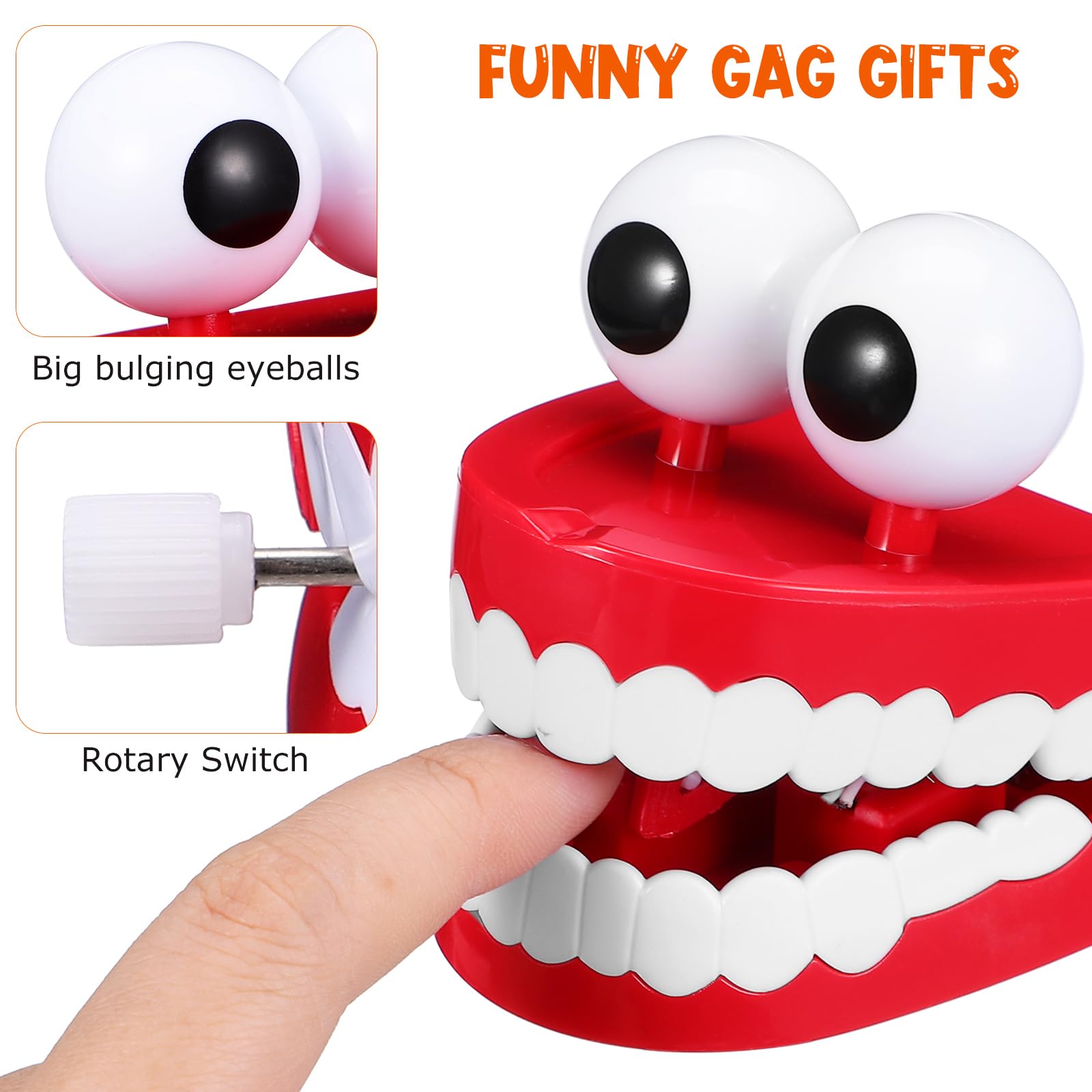 Jumping Teeth Kids Clockwork Toys Kids Wind up Toy Tooth Party Decoration Tooth Wind up Toy Plastic Wind up Toy Infant Toys Walking Teeth Toy Children Toy Tooth Party Toy