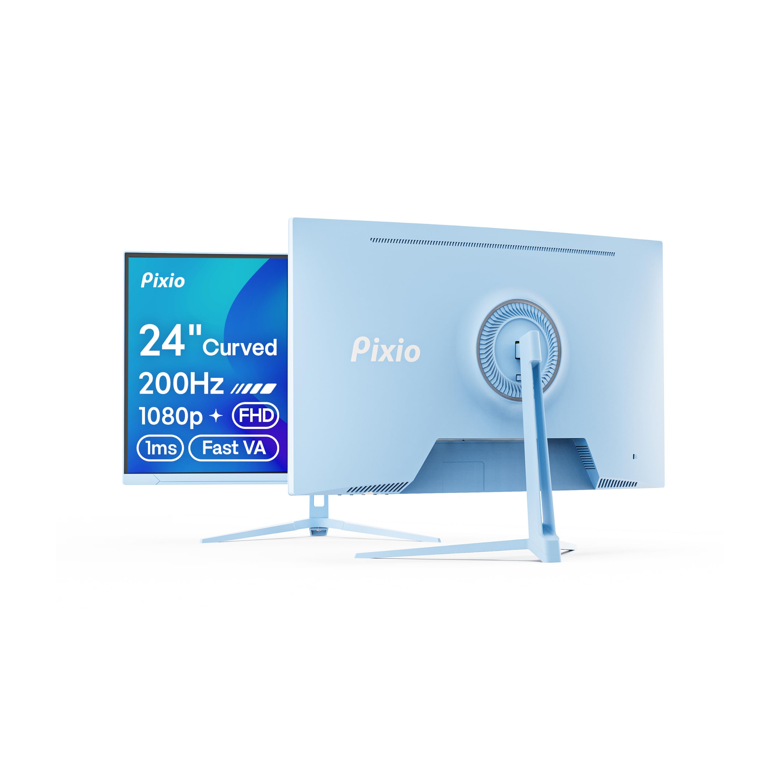 52●Pixio PX248 Wave Blue RI0324-1 Amazon.com: Pixio PXC248 Wave Blue 24 inch 200Hz Refresh Rate FHD