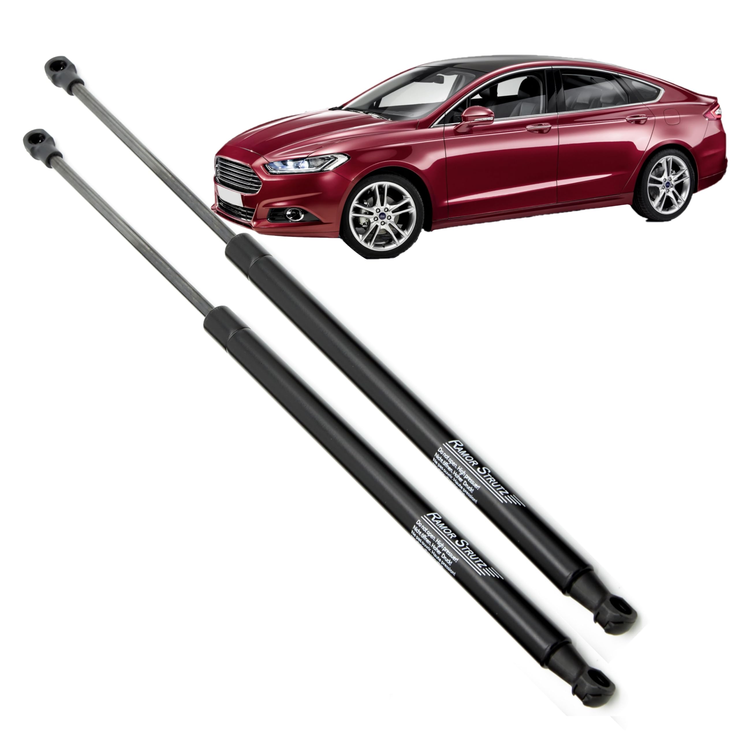2x Portón Trasero, Amortiguadores Maletero Compatible con Ford Mondeo Hatchback Mk5 2014-2022. Resorte de Gas, Puntales de Gasolina. Reemplazo de DS73-A406A10-AK y Otros.