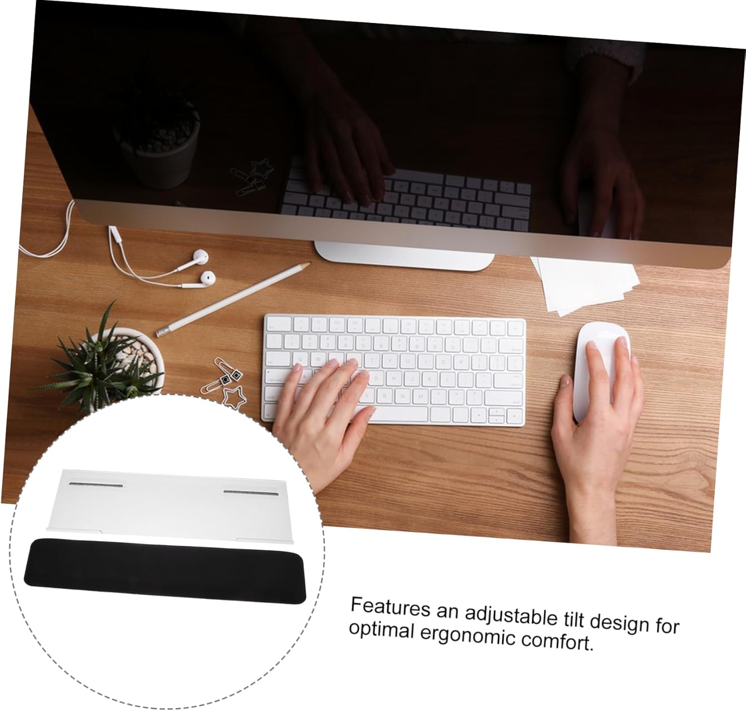 Z-Shaped Keyboard Stand Desk Accessory Computer Keyboard Stand Tilt Design