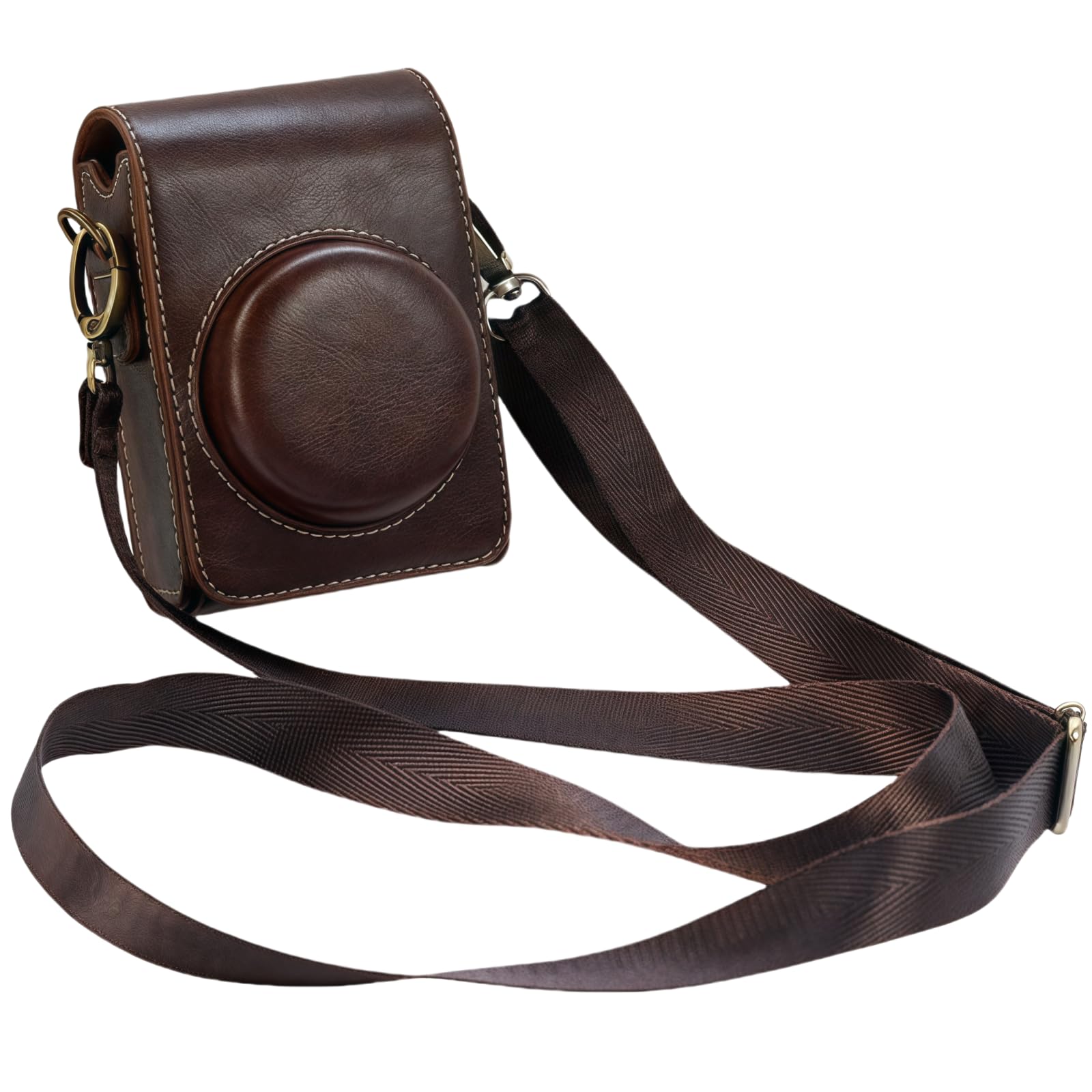 SZHSYJY ZV-1F Case,Camera Case for Sony ZV-1F/ ZV-1 II/ZV-1M2 Digital Camera,Digital camera PU leather storage bag with removable shoulder strap. (