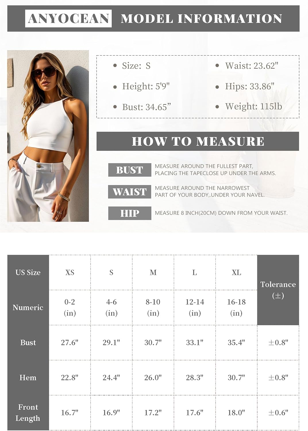 3-Pack Women's Halter High Neck Camisole, Knit Tank Top, Lounge Beach Crop Top - Image 6