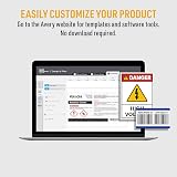 Avery® UltraDuty® GHS Chemical Labels for Laser Printers, Waterproof, UV Resistant, 0.5 x 1.75, Pack of 1,500 (60518) – view 3