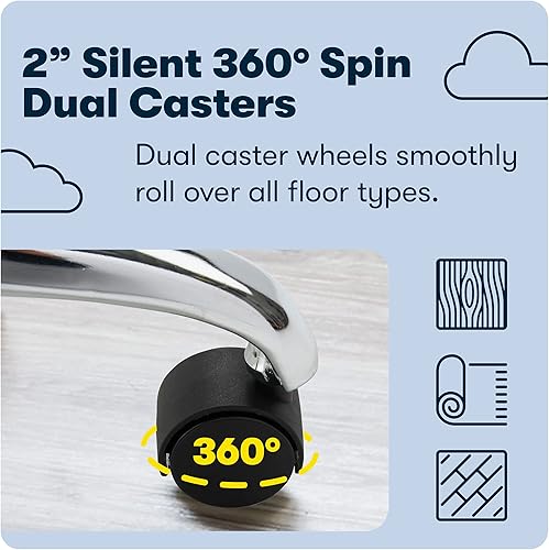 Vista 9 de Silla Serta, Tela, Negro