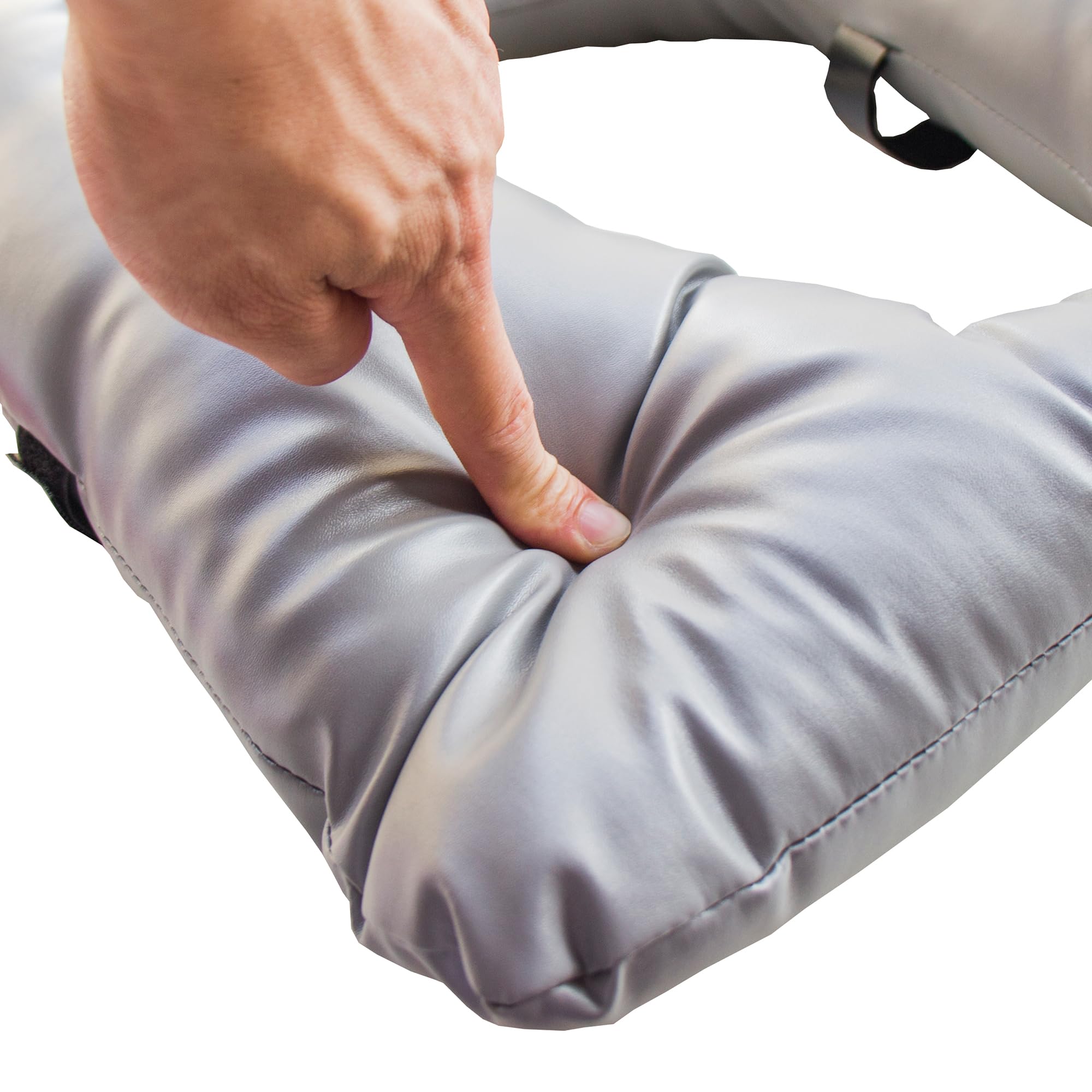 Cojín suave para asiento de inodoro, funda gruesa de poliuretano con correas de fijación para silla de inodoro, calentador de asiento de inodoro lavable para adultos mayores