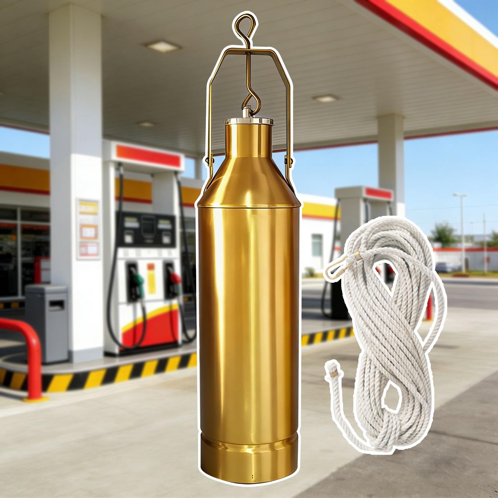 Échantillonneur d'huile avec corde et bouteilles 500ml 1000ml pour puits