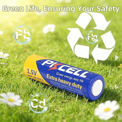 Miniatura 4 de PKCELL Paquete de 20 pilas AA, baterías dobles A, batería de carbono de alto rendimiento de 1.5 V para velas LED, reloj, mandos remotos, linternas