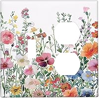 Vista 127 de Placa de pared de doble palanca de 2 cuadrillas con diamantes brillantes con diamantes, bonito ojo fucsia, placa frontal decorativa para dormitorio