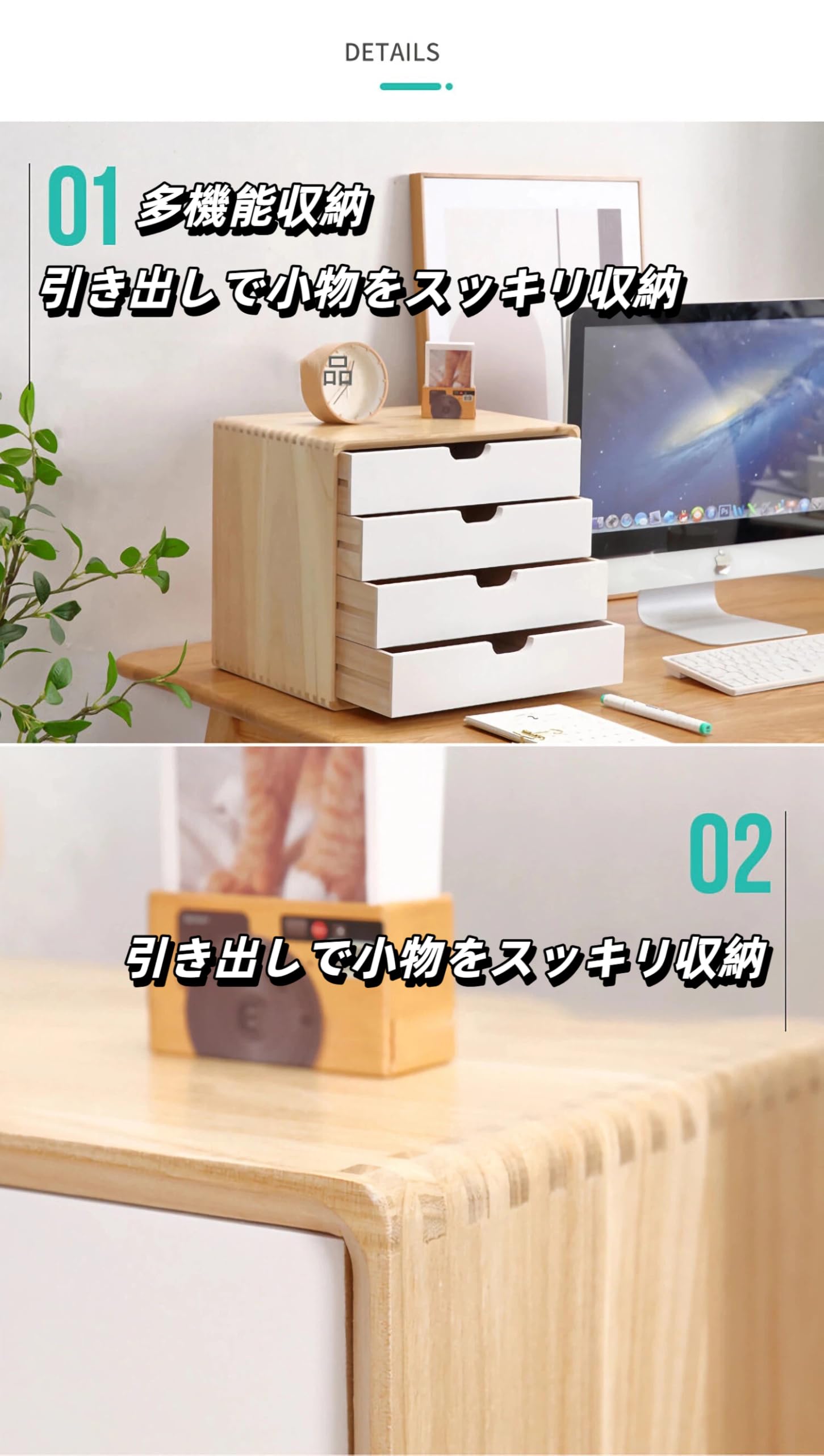 Amazon.co.jp: Onesall A4 サイズ 木製 書類収納棚 本棚 ファイル