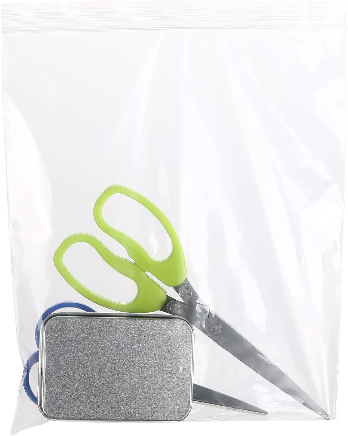 BNY Corner 2 Mil 8x8 Office Storage Reusable Clear Ziplock Poly Bag 8" x 8" - 1000 Counts : Office Products