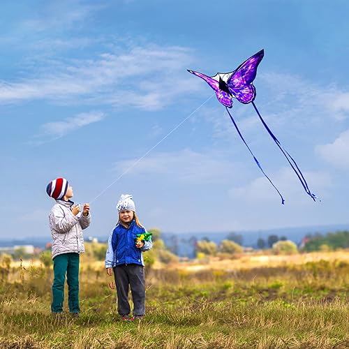 Miniatura 3 de Mint's Colorful Life Butterfly Kite for Kids & Adults Easy to Fly, Large Single Line Kite for The Beach with 300 FT String Kite Handle