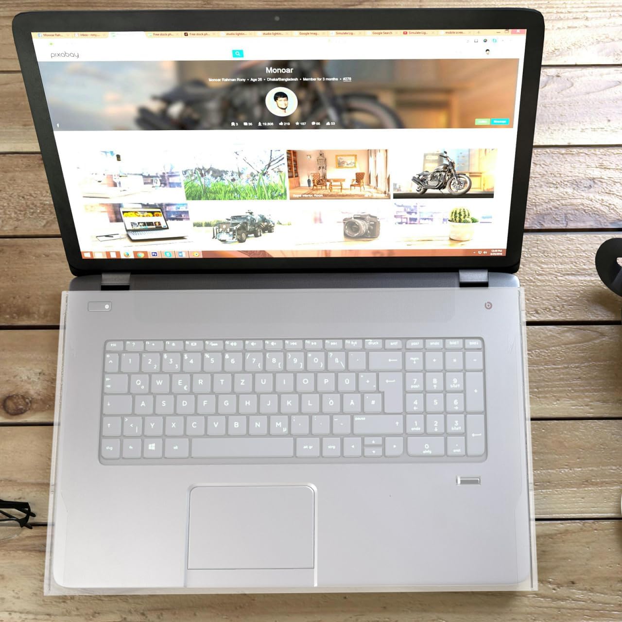 17.3 Inch Laptop Keyboard Cover Transparent Acrylic Protector Nonslip Design Lightweight for Easy Cleaning and Secure Fit