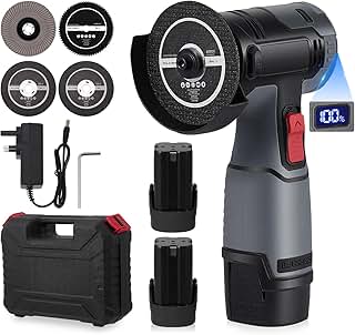 16.8V Mini Angle Grinder,32000RPM Cordless Angle Grinder wit