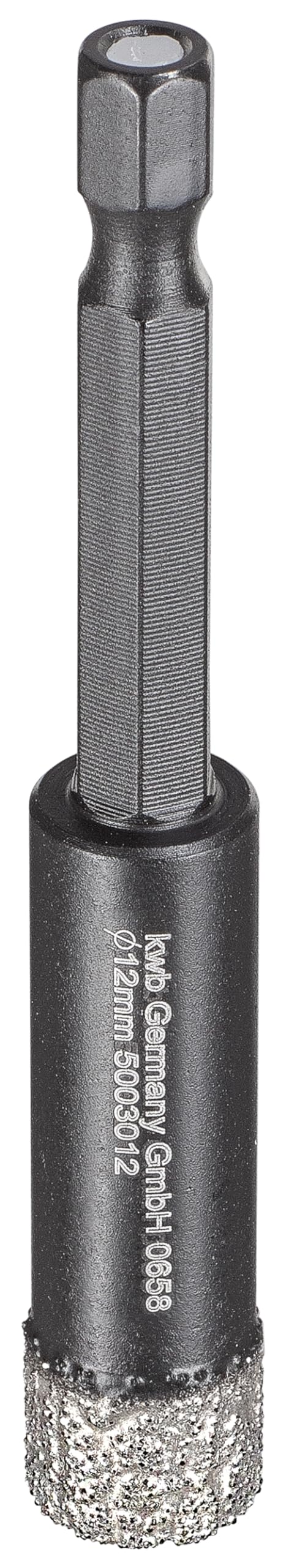 Image secondaire de kwb Forets diamantés pour carrelage pour perceuses, scie cloche avec attachement E 6.3, couronne de forage diamantée diamètre 12