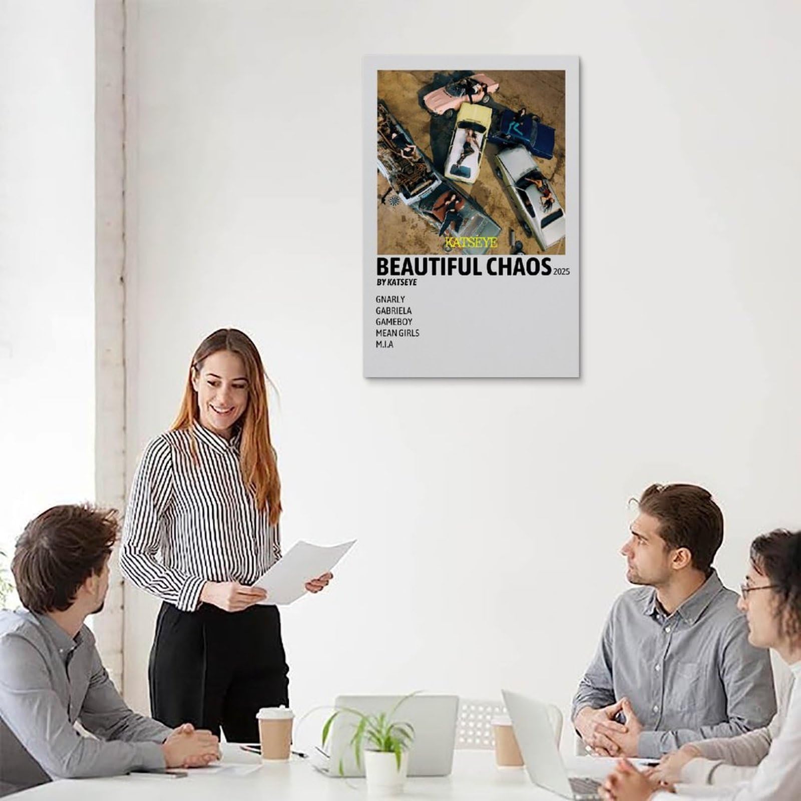 HDASURWORHRHI Beautiful Chaos By KATSEYE Poster Décoratif Sur