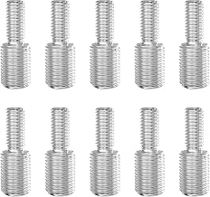 10 Pieces M3 × 10mm to M5 × 10mm Double End Threaded Bolts, 304 Stainless Steel A2 V2A, Double Ended Threaded Bolts, Thread Reducer Adapter (Total Length 20mm)