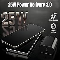Vista 3 de Galaxy S25 S24 Bloque de Carga USB C 25W PD Cargador Súper Rápido Tipo C Adaptador de Enchufe de Pared de Carga Rápida para Samsung Galaxy