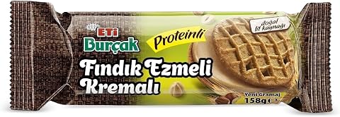 Eti Burçak Fındık Ezmeli Proteinli Bisküvi 158 g x 18 Adet