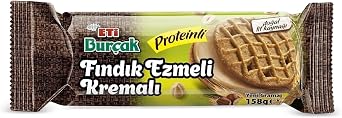 Eti Burçak Fındık Ezmeli Proteinli Bisküvi 158 g x 18 Adet