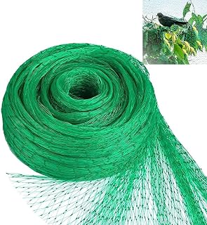 10 x 6.0m Malla Antipajaros, Red para Pájaros, Red Jardín Antipájaros, Malla Antipájaros de Color Verde para Protección de Jardín, Árboles de Frutas, Cargas Pesadas, Flores Verduras, Plantas(Verde)