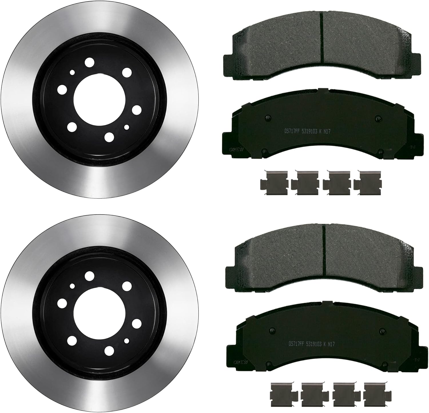 Wagner QS ZD2087VK Brake Pad & Rotor Kit with Hardware, Front