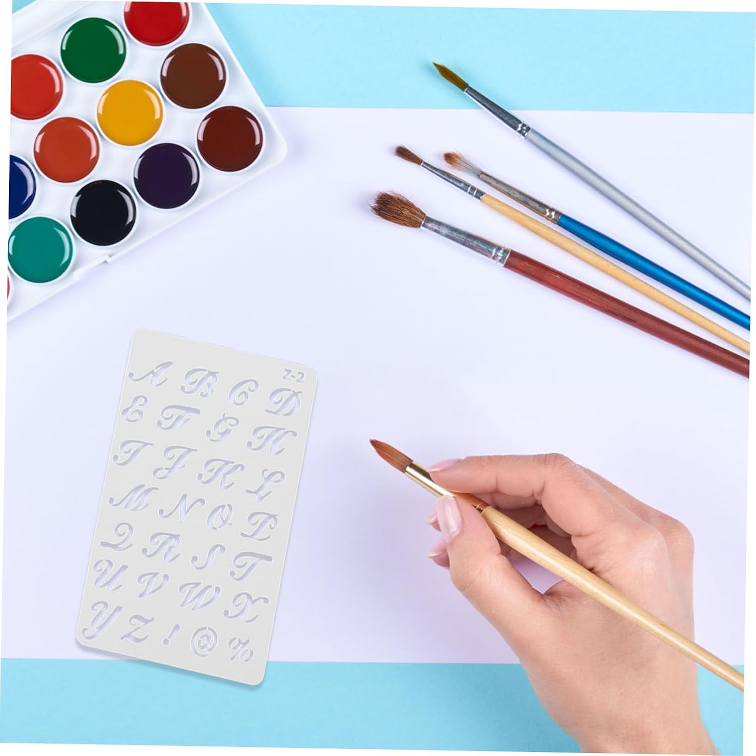 Tofficu 3sets Alphabet Stencils for Painting Letter Stencils for Boys and Girls Plastic Letter Stencil Multi-Functional 20sheets*3
