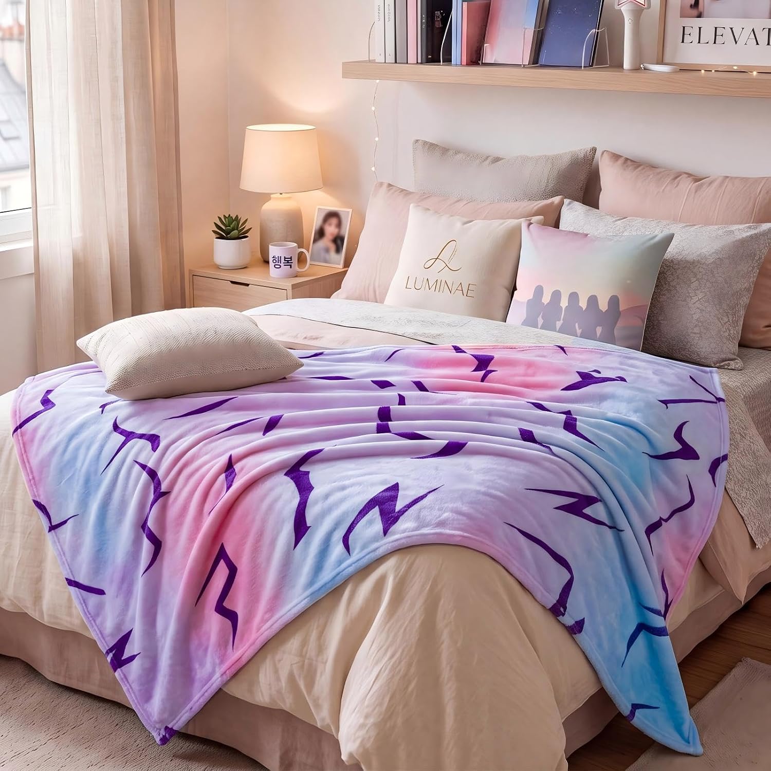 Irenare Kpop Blanket, Kpop Blankets Bedding Gifts for Girls