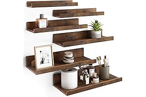 Fixwal 6 Sets of Floating Shelves for Wall Decor