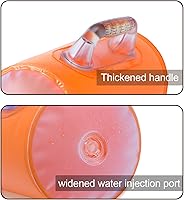 Vista 3 de Water Dumbbells,Water Filled Training Dumbbells, Travel Weights Set, Adjustable Weights to 40Lbs,30Lbs,20Lbs,10Lbs,4Lbs Dumbbell Pair,Each Naranja