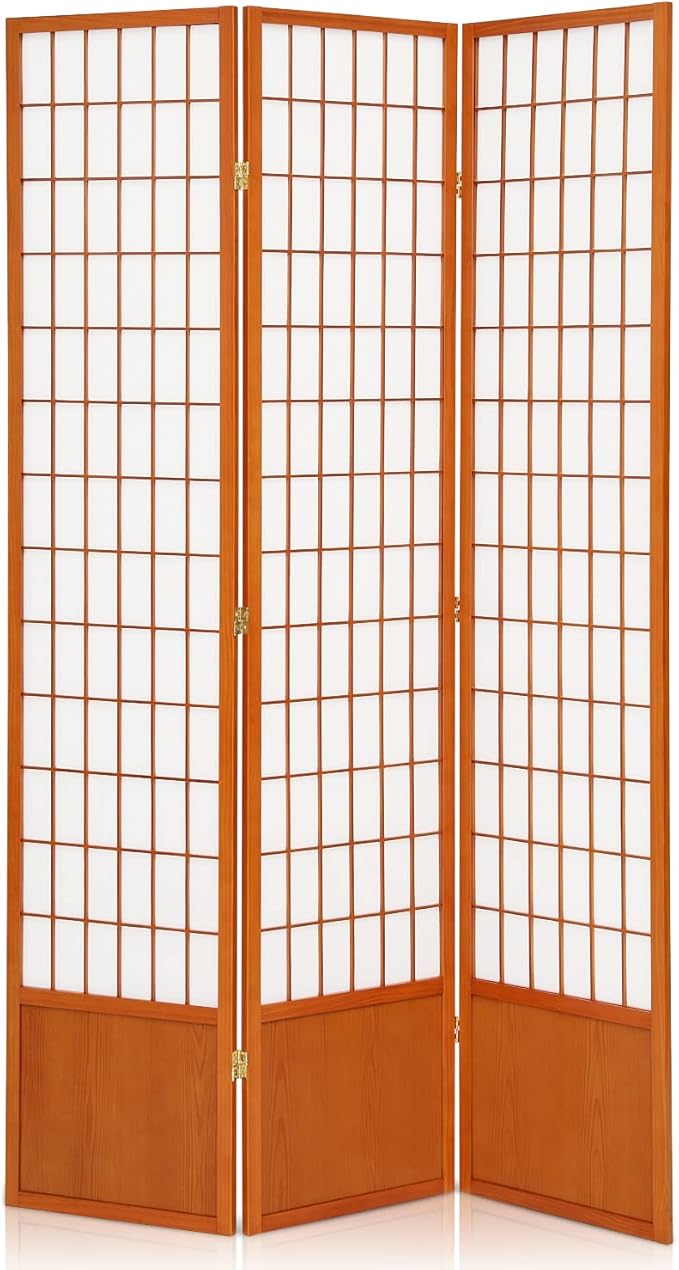 MoNiBloom Japanese Design Room Divider 6.5ft with 3 Panel