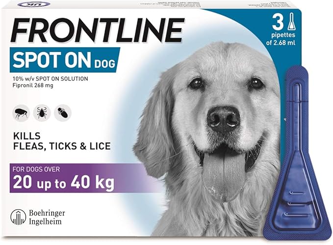 frontline extra large dog