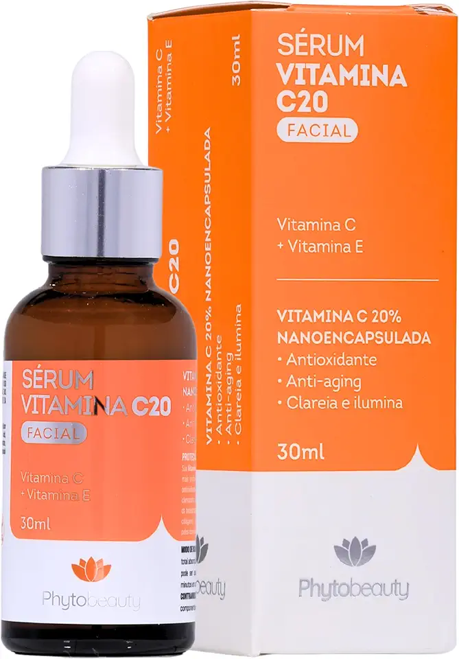 Phytobeauty, Sérum vitamina C20, facial, vitamina C + E, 30ml