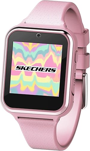 Miniatura 1 de Accutime Skechers Pink - Reloj inteligente con pantalla táctil de aprendizaje educativo para niñas, niños, niños pequeños, cámara para selfies,