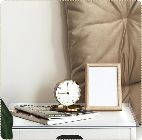 Miniatura 5 de Fundas para mesita de noche de 15.8 x 23.6 pulgadas, 0.059 in de grosor, plástico de PVC, transparente, protector de mesa transparente, café,