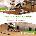 OCHITYA Portable Pedal Exerciser Mini Exercise Bike with LCD Monitor, Adjustable Resistance, Under Desk Cycle Trainer for Arms and Legs, Home Workout Equipment for Fitness, Therapy & Recovery gallery image