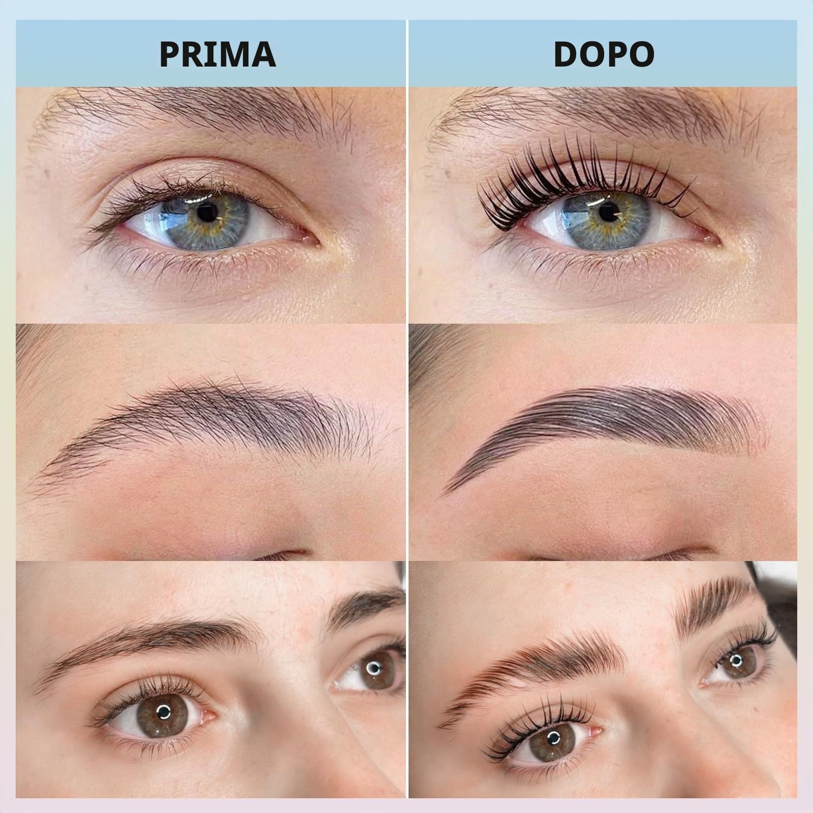 Libeauty Kit Laminazione Ciglia, 10ml Laminazione Sopracciglia, Kit Laminazione Ciglia E Sopracciglia, Design Tubolare, Controllo Preciso Della Quantità di Emulsione, per Casa e Salone