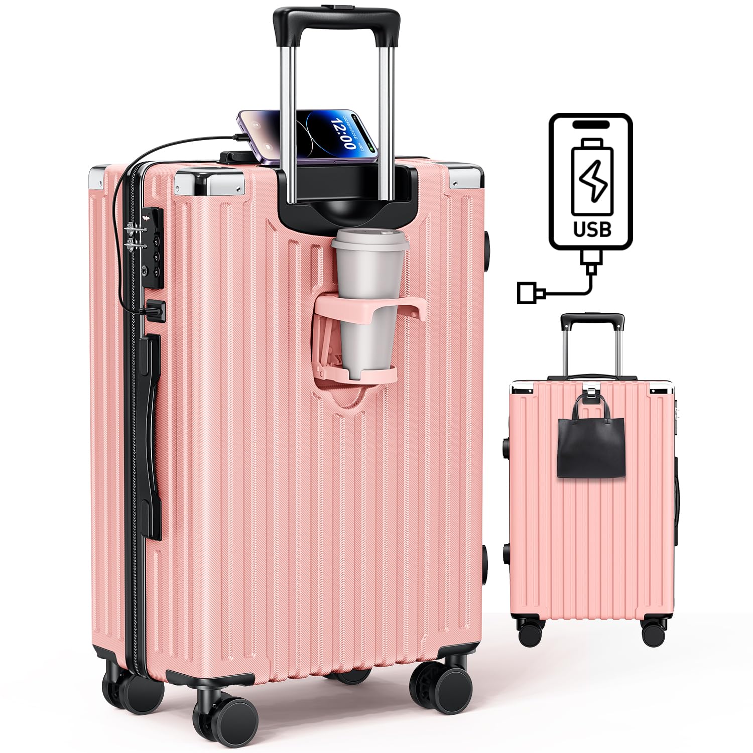 Amazon | [LAZARA] スーツケース 機内持込 超軽量 キャリーケース 大型