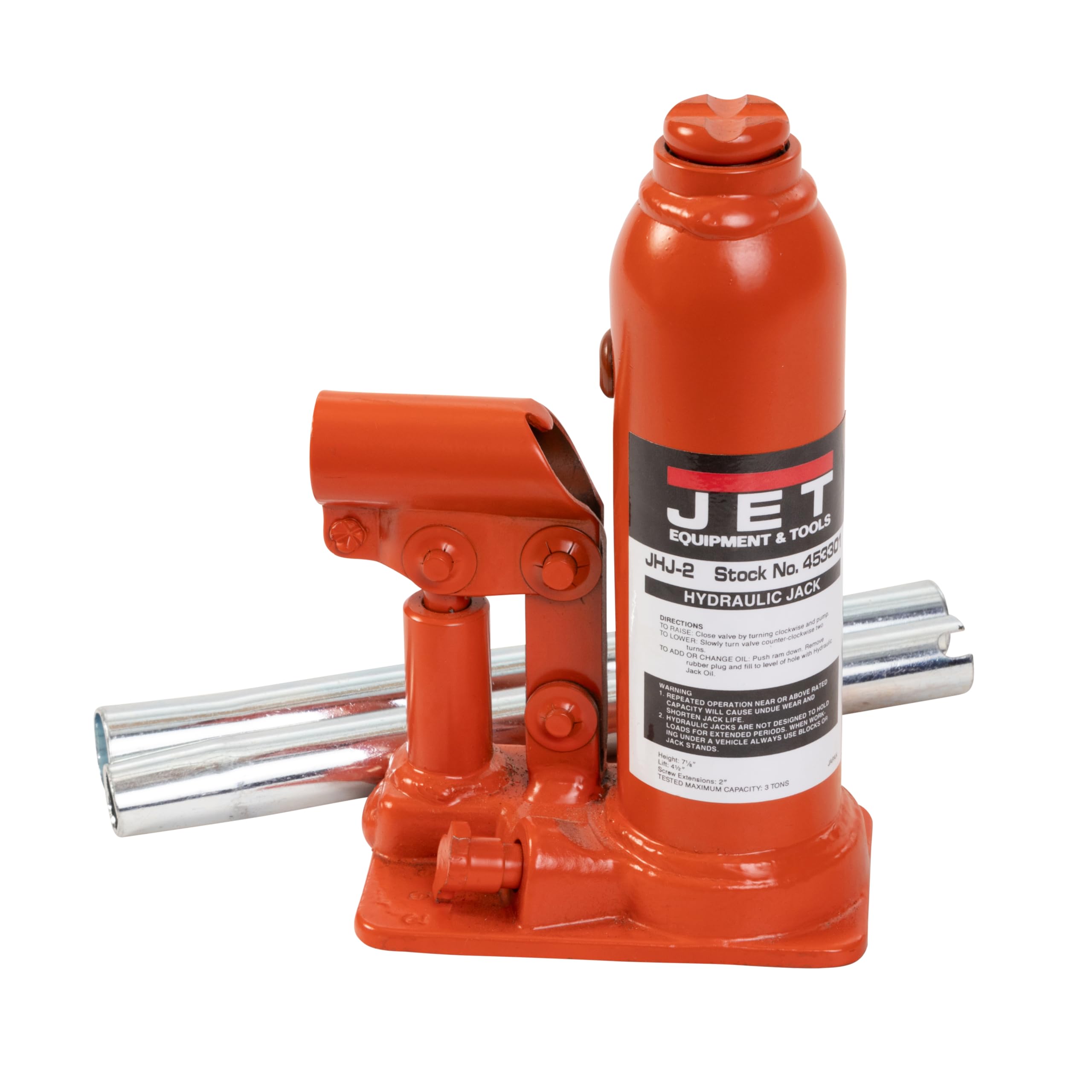 JET 2-Ton Hydraulic Bottle Jack w/Handle (JHJ-2): Amazon.com