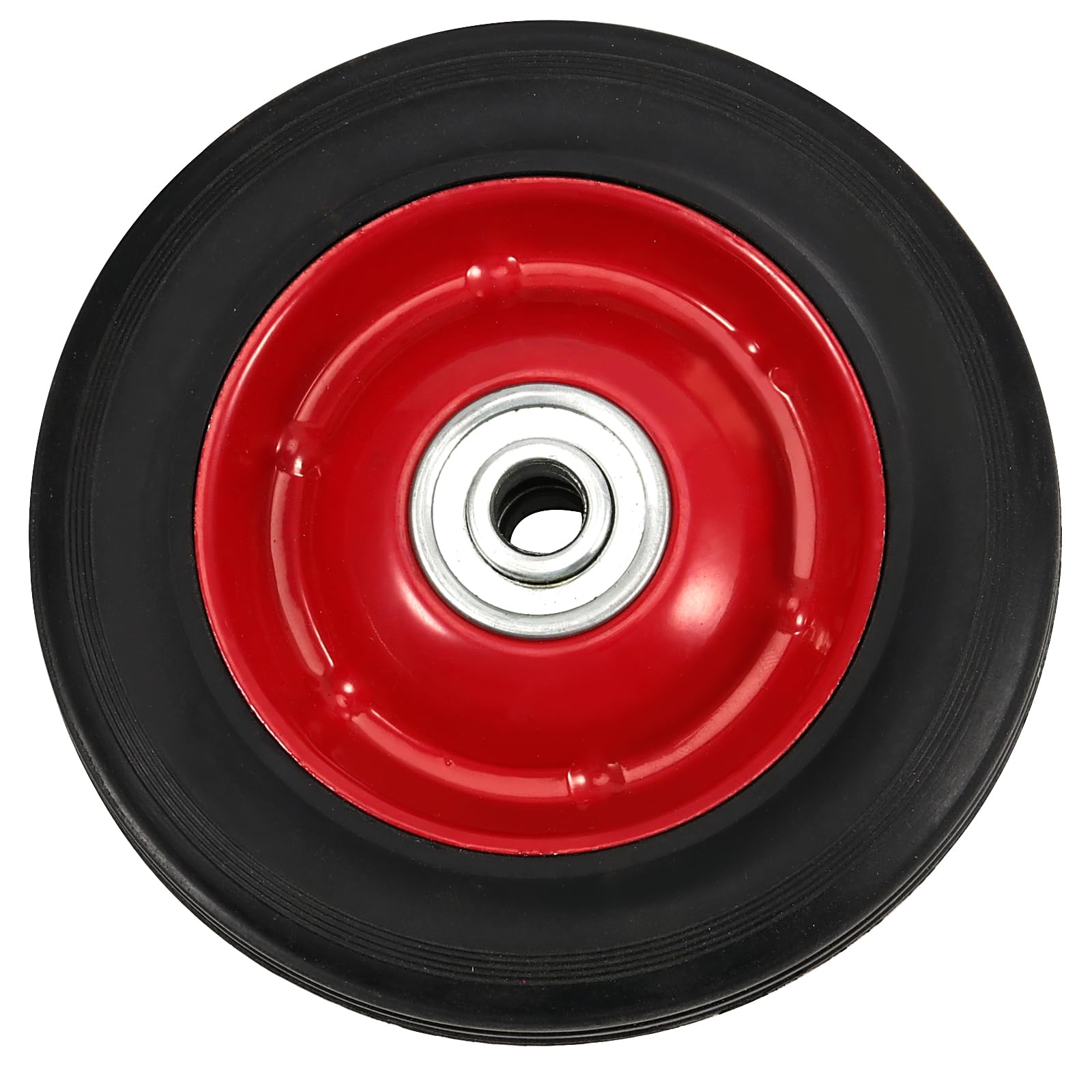 4 PCS 8x1.75In Solid Rubber Wheel with Ball Bearing,1/2In Bore Axle — Amazon image 7