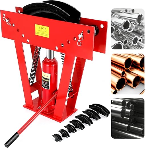 Pipe Benders: Best 7 Types for Every Plumbing Need Explained 7 Hydraulic Pipe Bender 1/2 Inch Manual Copper Exhaust Tube Bender Tool 6 Dies (1/2",3/4",1",1-1/4",1-1/2",2") Adjustable Rollers 90-180 Degree Bending Steel Iron Metal Ratcheting
