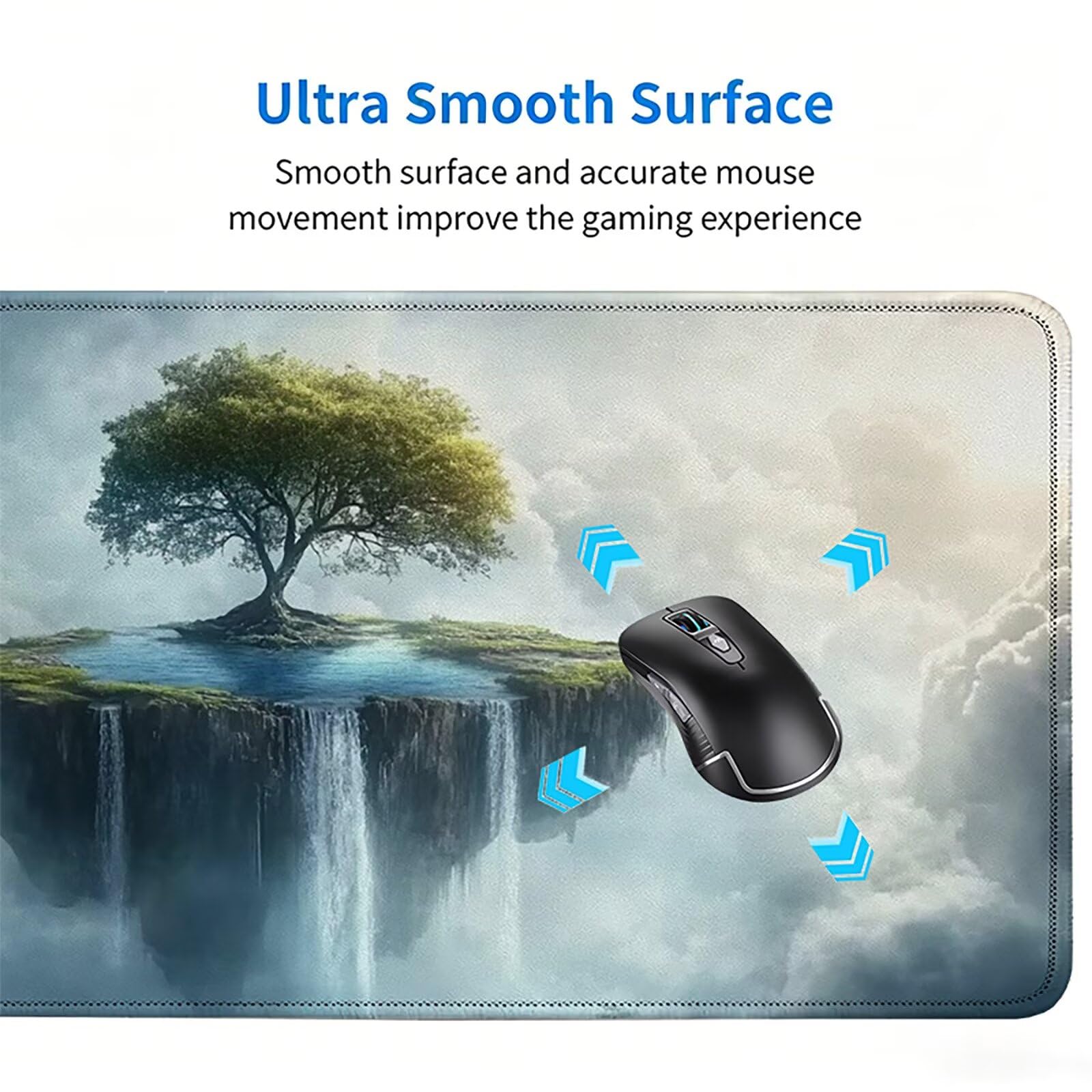 Tappetino Mouse Gaming, 900x450mm Tappetino Mouse XXL Albero 0c0-708