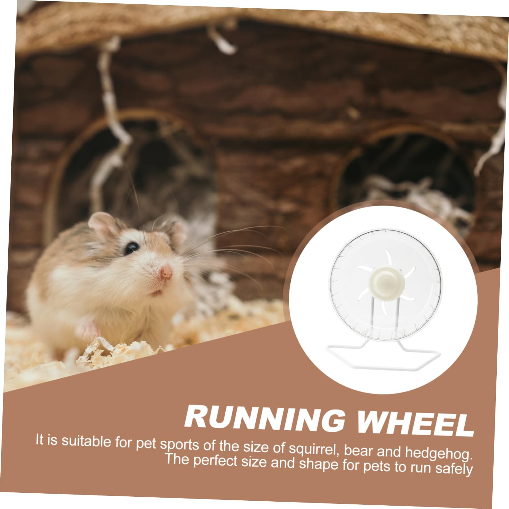 Roue D’Exercice Silencieuse pour Hamster, Jouet à Roue Blanc