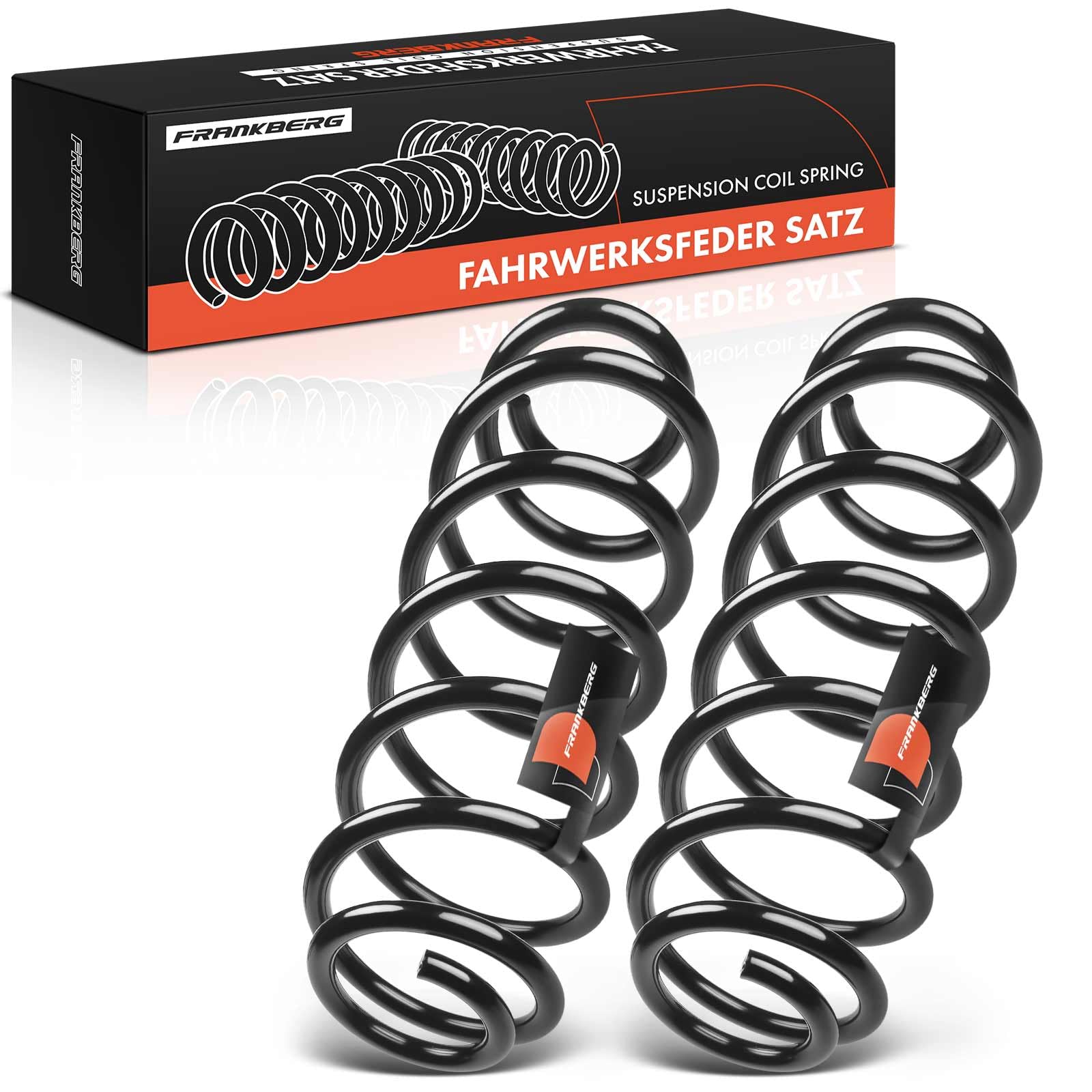 Frankberg 2 x Suspension Springs Rear Axle Compatible with Fiesta VI CB1 CCN 1.0L 2012-2017 Fiesta VI CB1 CCN 1.25L 1.6L 2012 Replace# 1787715