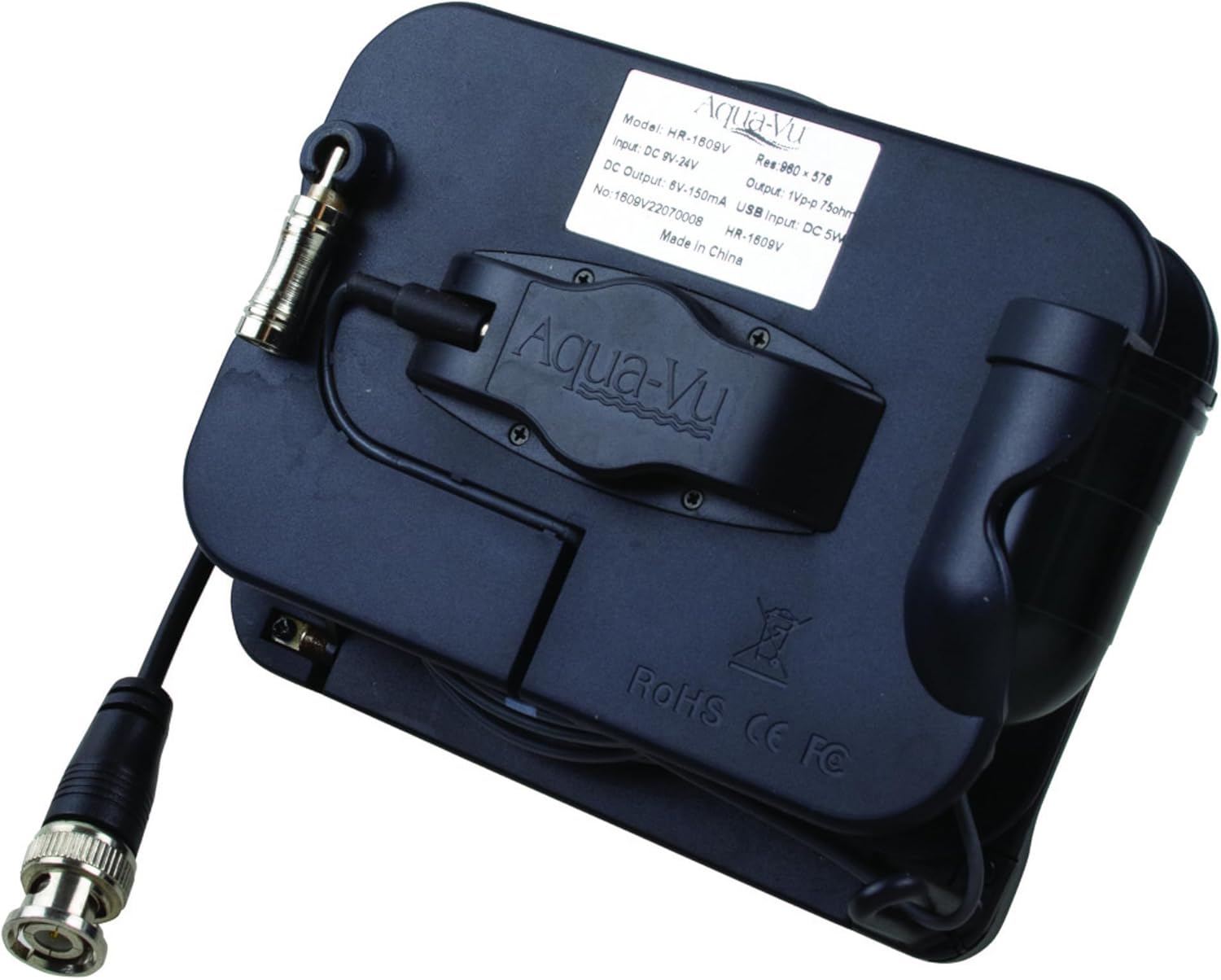 Aqua-Vu Multi-Vu Revolution Underwater Camera System, Real-Time Video on Sonar, RCA/BNC Compatible with Forward-Facing Sonar, 12V Power, Revolution Spool for Ice, Lake, Sea, Boat, Kayak Fishing