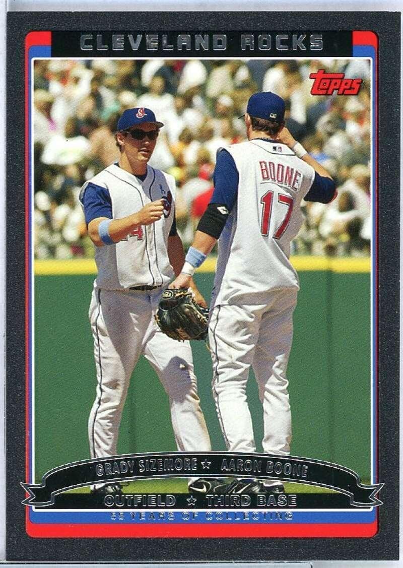 Grady Sizemore/Aaron Boone Card 2006 Topps #656 - Slabbed Baseball Cards