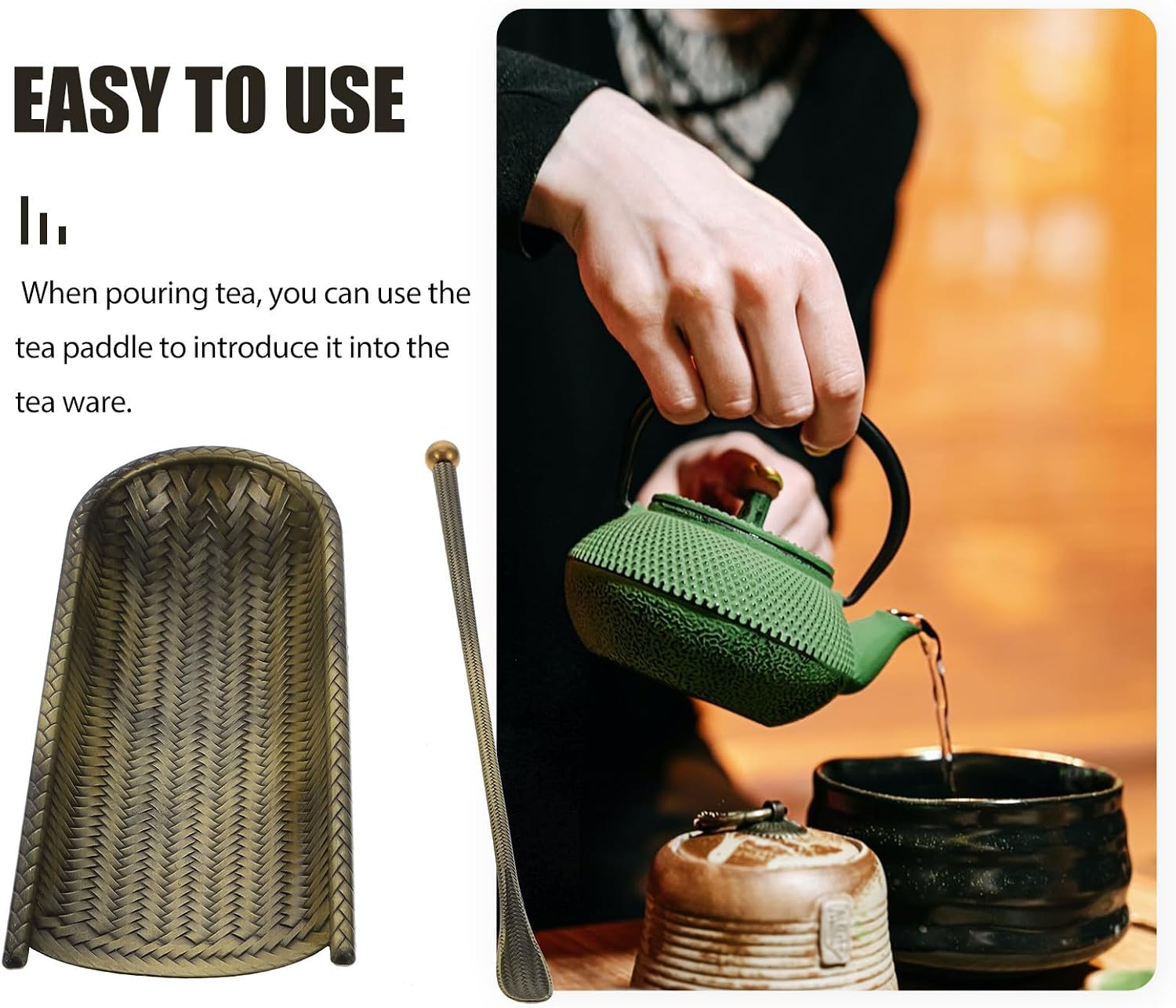 Alloy Tea Scoop Set for Measuring Tea and Prying Leaves