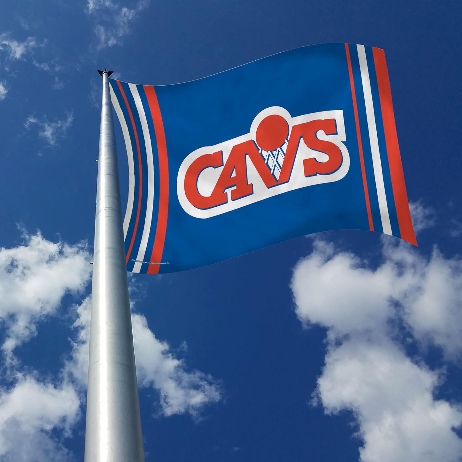 Rico Industries NBA Cleveland Cavaliers Retro 3' x 5' Banner Flag 3' x 5' Banner Flag Single Sided - Indoor or Outdoor - Home Décor