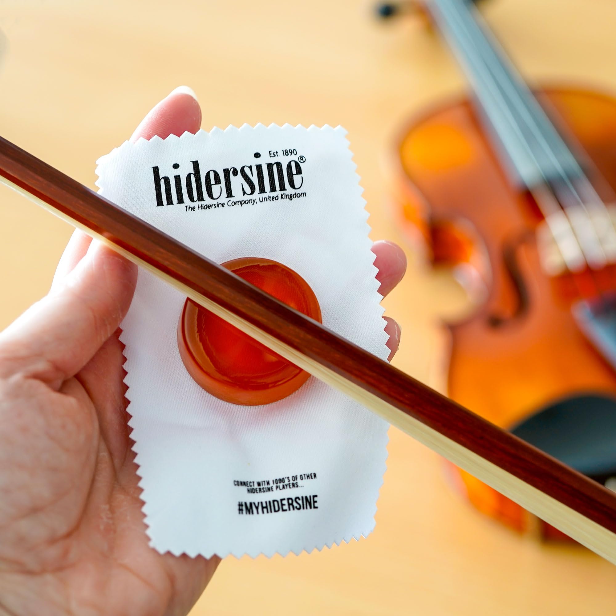 Hidersine 3VS Series Premium Violin Rosin. Slim Pack for easy transport and storage. Resin for Violin bows. Handmade in the UK - Image 3
