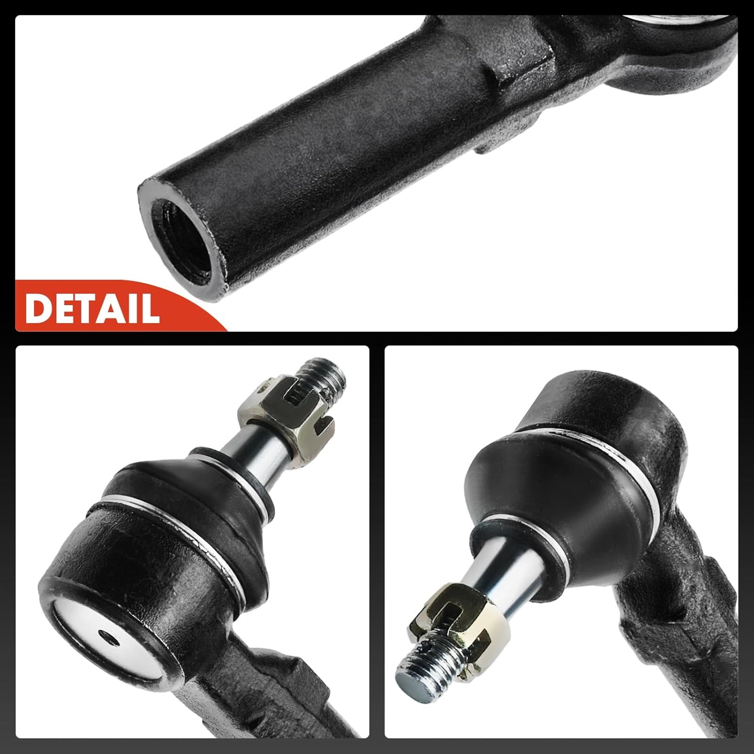 A-Premium 2 x Front Outer Tie Rod Ends, Compatible with Chevrolet Corvette 1997-2013, Cadillac XLR 2004-2009